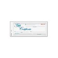 Adams Mfg Adams® Gift Certificate, 2-Part, Carbonless, White/Canary, 8-1/2" x 3-3/8", 25/Pack GFTC1